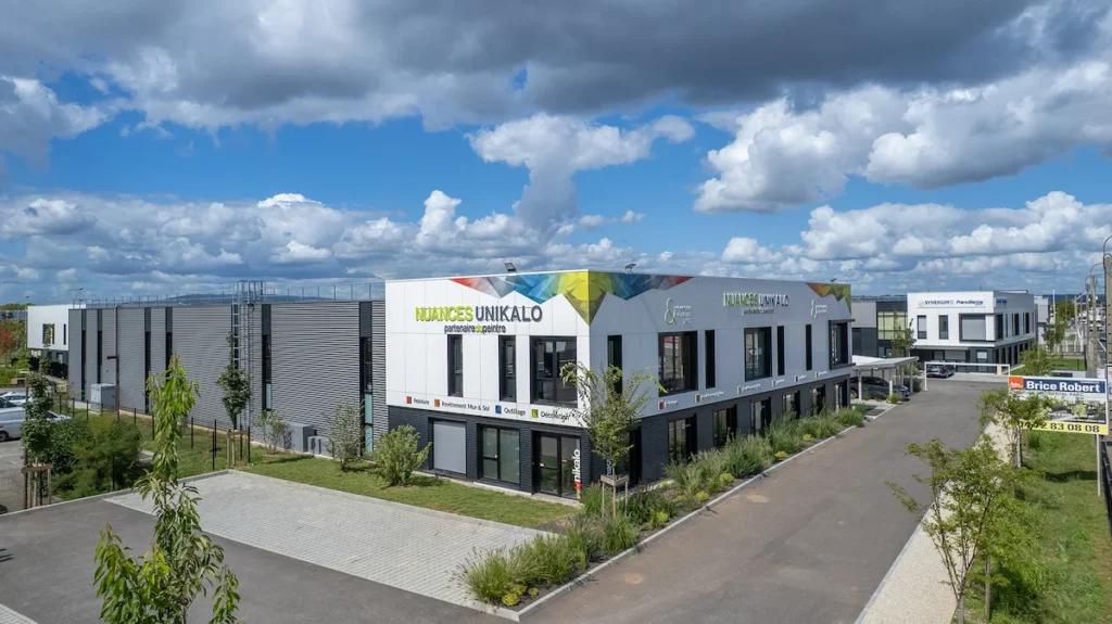 Parc-activite-continental-CMC-lyon-Entourage Communication-06 Bâtiments industriels et locaux d'activité Parc Continental Lyon - vue aérienne - Réalisation clé en main CMC - Photo Entourage Communication - Julien Michel